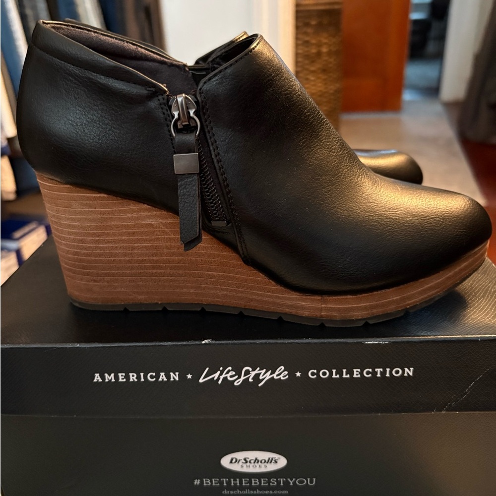 Dr Scholls American Lifestyles Collection Work it, black wedges